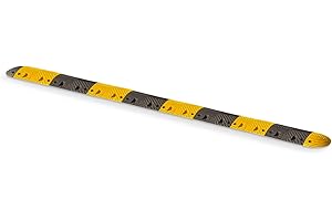 wolk Bremsschwelle Fahrbahnschwelle 450cm – Temposchwelle 30 km/h Hartgummi mit Reflektoren