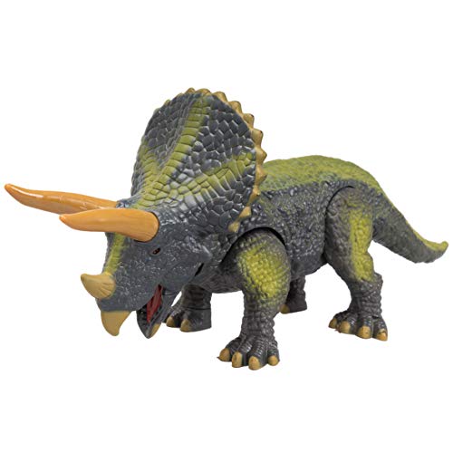 Wild predators- Triceratops - pequeño, Color Verde (Worl Brands XT380818-2)