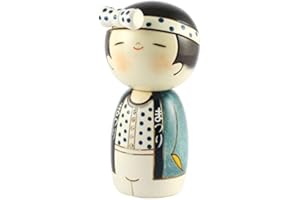 JAPAN CRAFT Bambola Kokeshi - Wasshoi (ragazzo)