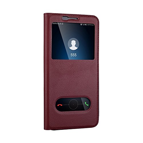 Mate 10 Lite H  lle DWaybox Foldable Stand Feature mit View Window Folio Schutzh  lle Slim Luxury Genuine Leather H  lle f  r HUAWEI Maimang 6   Mate 