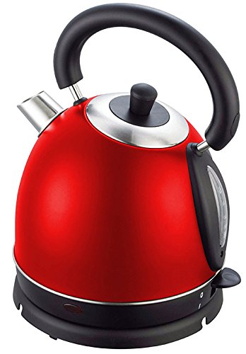 1,8 L 2200W Wasserkocher Wasserkessel Kessel Kocher Teekocher Edelstahl 360° Farbe Rot