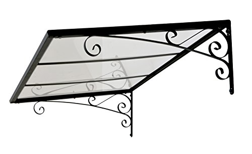 Palram Venus ™ 1350 Sonnensegel transparent – langlebig Tür Vordach, - 4