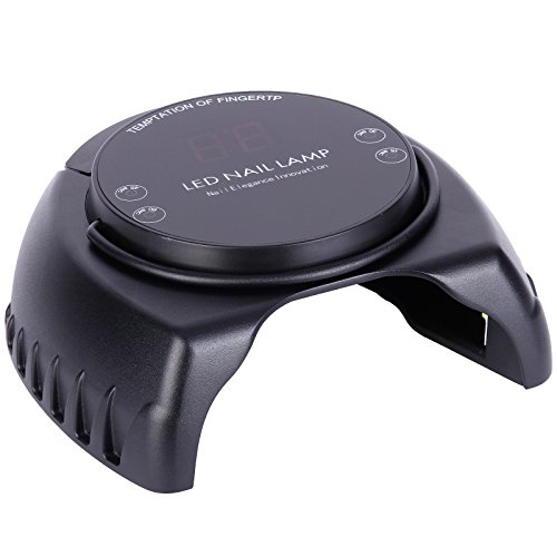 60 W UV lámpara uñas para secador de uñas Gel UV lámpara LED barniz para esmalte de uñas profesional con función de detección automática y temporizador 15S 30s 45S 60s