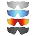 Produktbild MRY 4 Pairs POLARIZED Replacement Lenses for Oakley Jawbreaker Sunglasses-Stealth Black/Fire Red/Ice Blue/Silver Titanium by MRY