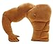 Drasawee 48cm/18" Strong Muscle One-Arm Boy Friend Cushion Body Pillow Doll PP Stuffed Bolster Toy Perfect Gift for Girls Brown
