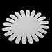 TOOGOO(R) 10 White Acrylic Nail Art Tips Make Up Polish Practice Wheel Display