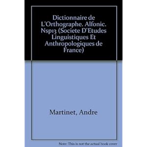 Dictionnaire de l'orthographe alfonic