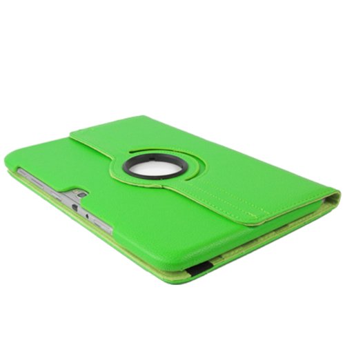 3in1 SET Note 10.1 360° PU-Leder + Folie + Pen Samsung Galaxy Note 10.1 N8000 N8010 N8020 Tasche Etui Case (Grün) - 4