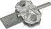 Produktbild Dehn+Söhne Verbindungs-/Trennklemme 454 100 St/tZn f. Rd7-10 Trennklemme für Blitzschutz 4013364035904 (3 Stück Verbindungs-Trennklemme)