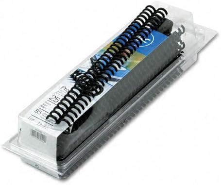 GBC ProClick Spines, 0.5 Inch, 85-Sheet Capacity, Black, 25 per Box (2515660)