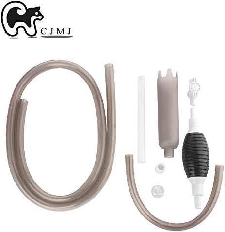 Aquarium Cleaner, CJMJ Aquarium Cleaning Pump Kit for Fish Tank, Aquarium Vacuum Siphon Pump Adjustable Water Flow Controller for Changing Water and cleaning gravel 2.4M (Water changer)