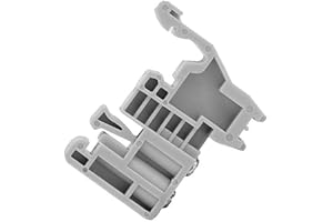 50st 35mm Din Rail Terminal Din Rail Stops Block End Stopper Monteringsklämmor Grå (Modell 12)