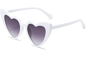 DEZP DEZ 1Pc Sonnenbrille Damen,Retro Herz Sonnenbrille - Vintage Damen Sonnenbrille Herzform Mit Schutz Hippie Herzbrille Aesthetic Heart Glasses,Junggesellenabschied Frauen,Sonnenbrille Vintage(Rosa A)