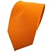 Produktbild TigerTie Krawatte orange tieforange dunkelorange einfarbig 100 % Polyester - Tie Binder