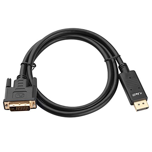 DP auf DVI, J&D Goldbeschichteter Displayport DP auf DVI 1080P Full HD Kabel Adapter Konverter Male to Male – 1m - 6