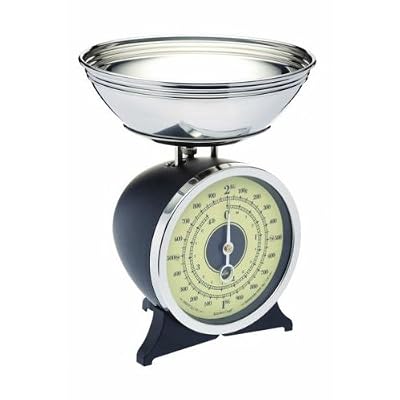 Kitchen Craft Classic Collection Balance de cuisine mécanique Émail Noir 2 kg