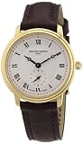 Frederique Constant Damen-Armbanduhr XS Slim Line Analog Quarz Leder FC-235M1S5