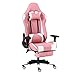 Produktbild aoeiuv Ergonomischer Gaming-Stuhl mit hoher Rückenlehne, für PC/Computer, Lendenwirbelmassage, Fußstütze, ergonomisch gepolsterte Fußstütze