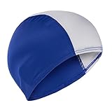 Badekappe für Erwachsene und Teenager, Schwarz / Blau / Rot...