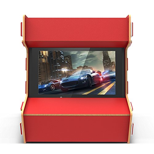 Nintendo Switch Arcade Cabinet Stand, Myriann Einzigartig Pure Hand Gemacht Arcade Schrank für Nintendo Switch Cool Gaming Erfahrung Bringt Nostalgie Zurück (Rot)