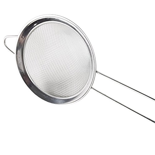 Anokay 4tlg Feinmaschig Küchensieb Mehlsieb Set 7/12/16/22 cm, aus Edelstahl - 3