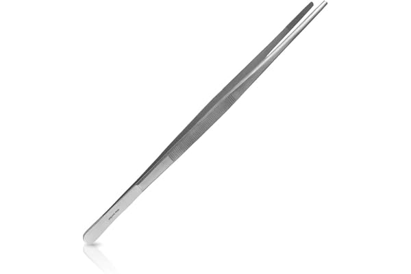 May - Pince à épiler 30 cm de long - Pince pour aquarium - Pince pour aquarium - Accessoire de nettoyage et d'entretien - Acier inoxydable