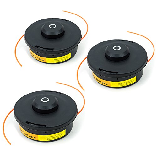 3x Fadenspule Doppelfadenkopf für Motorsense Tippautomatik Fadenkopf CG01-3 - 2