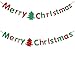 Produktbild Fully 2stk. Merry Christmas Schrift String Girlande Kinder Party Feier Dekoration (Merry Christmas (rot,grün))