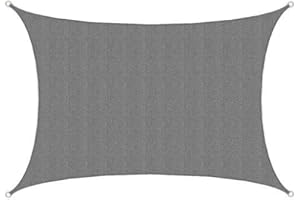 AMANKA UV Sonnensegel 3x4m Rechteckig Wasserdurchlässig - Sonnenschutz Balkon Rechteck Terrassendach Sichtschutz Garten - 4m Sonnendach Pool Pergola Trampolin Wohnwagen Sonnenschutz Terrasse Camping