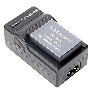 WELBORN LP-E17 Battery + LP-E17 Charger (Combo Pack) Compatible with Canon EOS Rebel SL2,T6i,T6s,T7i | EOS 200D,200D II,750D,760D,77D,800D | EOS M3,M5,M6,M6 Mark ii |EOS RP