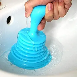 Seven Moon Toilet Bathroom Kitchen Drain Sink Plunger Unblocker Dredging Pipe-Cleaner Household Bathroom Accessories.(Random Color)