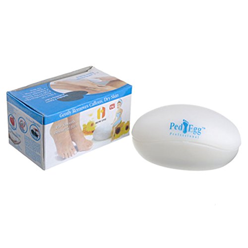 Tinksky Ped Egg Foot Pedicure File PedEgg Foot File with 2 Emery Pads