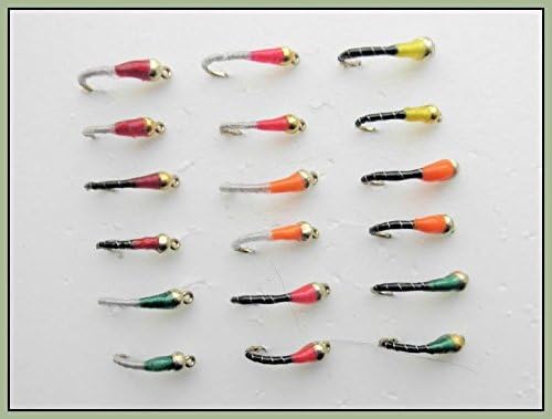 Okey Dokey Trout Flies, 18 Pack Mixed Colours, Mixed Size 10/12, Fly Fishing