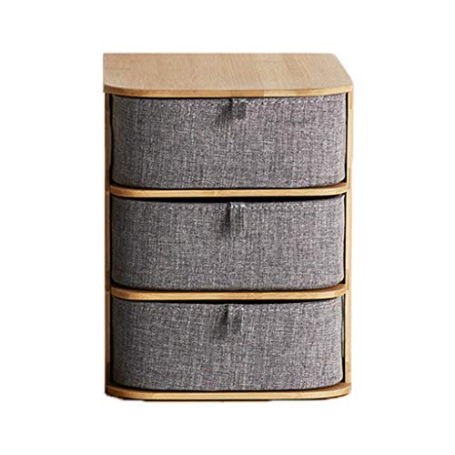 Shangshu Caja De Almacenamiento De Escritorio para El Hogar Tipo Cajón Caja De Almacenamiento De Cosméticos Dormitorio De Varios Dormitorios Sala De Almacenamiento,Three