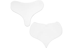 EIROVYA 2 PCS Parches Antiarrugas para Pecho,Almohadilla Antiarrugas para Escote Silicona Reutilizable,Sujetador Antiarrugas Escote,Parches de Silicona para Arrugas,Adhesivo Pecho