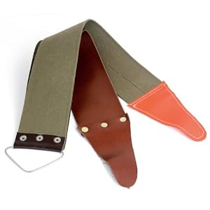 Pro Canvas Barber Leather Strop Straight Razor Sharpening Shave Shaving Strap - Image 3