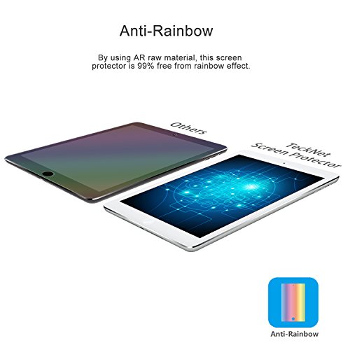 iPad Air Schutzfolie, TeckNet® [2-Pack] Clear HD Schutzfolie AntiReflex für Apple Air 2 / Air 1 Displayschutz Screen Protector mit extra hoher Widerstandskraft – Klar - 4