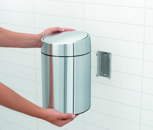 Brabantia 477560 Slide Bin de luxe Wandkosmetikeimer 5 L, brilliant Steel - 4