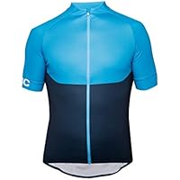 POC Hombre Essential XC Zip Tee – Camiseta, primavera/verano, hombre, color Furfural Blue, tamaño medium