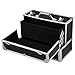 Popamazing Extra Large Space Aluminium Beauty Cosmetic Vanity Case Box for Pro Make Up/Nail Art/Travel/Storage Black