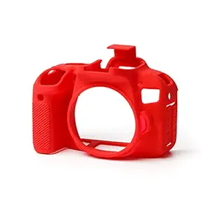 EasyCover Protective Silicone Cover Dslr Camera Case for Canon 800D (Red)