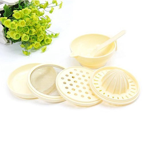 2set Multifunctional Manual Baby Food Processor Grind For Juicing Mashing Filter Grinding