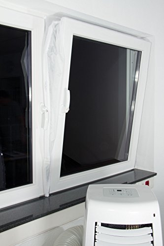 Fensterabdichtung /-Lock /-Luftvorhang /-Schleuse für mobile Klimageräte, Entfeuchter oder Ablufttrockner an alle Fensteröffnungen an Dach und Wand – hot air stop - 5