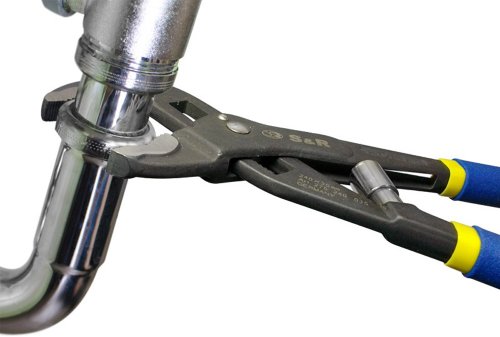 S&R Automatische Wasserpumpenzange mit patentiertem Schnellspannmechanismus 240x35mm, CR-V, doppelt ummantelte Griffe - 3