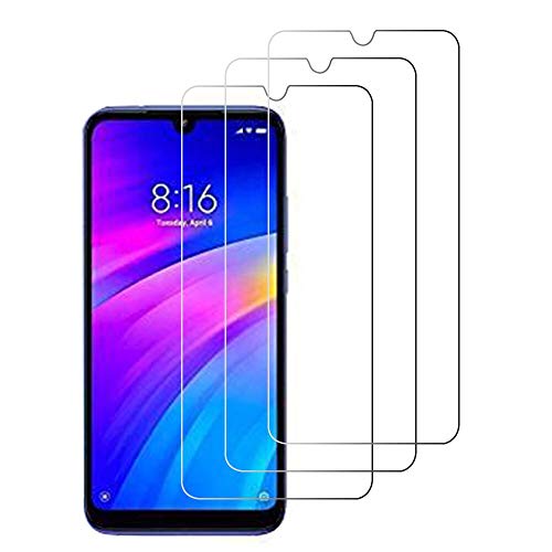 Loyiigo [3 Unidades Protector Pantalla para Xiaomi Redmi 7, 9H Dureza - Alta Transparencia - 2.5d Bord, Cristal Templado para Xiaomi Redmi 7 [Atencion: No Apto para Xiaomi Redmi Note 7]