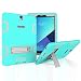 Produktbild Hansin Hülle für Galaxy Tab S3 T820 / T825 , [Ständer] DREI Schicht Hybrid Heavy Duty Full Body Kratzfest Rutschfest Schutzhülle, Aqua/Gray