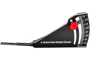 Laroal RC Car Ride Höjdmätare Aluminium RC Camber Gauge 3-42mm för r 1/8 1/10 Skala RC Truck Buggy
