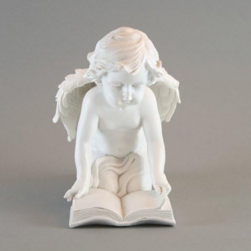 Decorative Figurine Reading Angel Ismael with Book