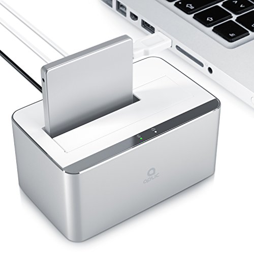 CSL – USB 3.0 Dockingstation für PC und Mac | USB 3.0 To SATA HDD / SSD Docking Station | 2,5” + 3,5” / SATA-I, II, III (1,5/3/6 Gb/s) | Aluminium Design (silber) - 3
