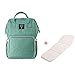 Produktbild SUNVENO Multifunktions Large Capacity Mama Rucksack Baby Windel Windel Umhängetasche Schulter Rucksack (Grün)